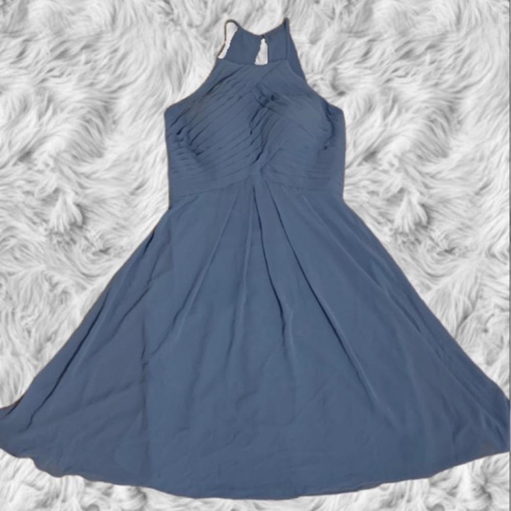 Beautiful blue prom or bridesmaids dress!